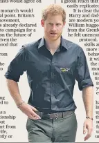  ??  ?? He says the strangest things: Prince Harry has a bit of form but we still love him