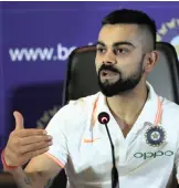  ??  ?? VIRAT KOHLI