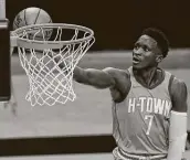  ?? Yi-Chin Lee / Staff photograph­er ?? Rockets guard Victor Oladipo will miss Monday’s game at Washington due to a strained right foot.