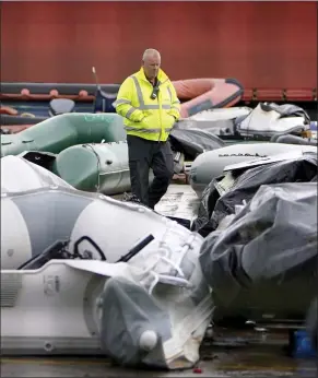  ?? Picture: Gareth Fuller/pa ?? Boats used to cross the Channel, where 27 people died on Wednesday