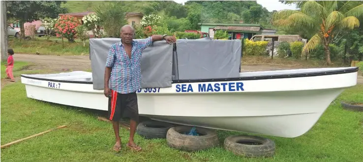  ??  ?? Tailevu fisher, Ashok Kumar is offering a $1000 reward for his stolen boat.