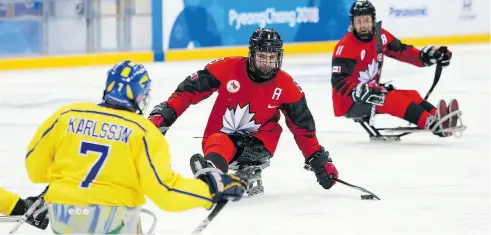  ?? SUPPLIED ?? Tyler McGregor was able to resume his hockey career — and become a Paralympic medallist — thanks to innovative research.