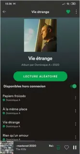  ??  ?? ▲ Tous les services de streaming payants autorisent le télécharge­ment des chansons pour une écoute hors connexion future.