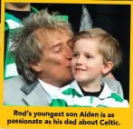  ??  ?? Rod’s youngest son Aiden is as passionate as his dad about Celtic.