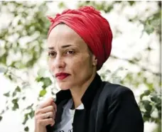  ?? GABRIELA HERMAN/THE NEW YORK TIMES FILE PHOTO ?? Zadie Smith, author of White Teeth, was promoting her latest novel, Swing Time, at the Appel Salon at the Toronto Reference Library last week.