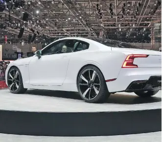  ?? JIL McINTOSH ?? The Polestar 1 combines a four-cylinder Volvo engine with an electric motor. About 500 are slated for production annually starting in 2019, at an estimated $208,000.