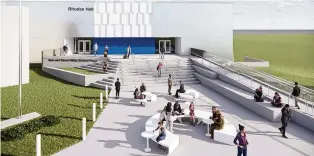  ?? CONTRIBUTE­D BY CLARK STATE COLLEGE ?? Rendering of Nina and Steve Wiley Student Plaza.