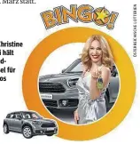  ??  ?? Marie Christine Giuliani hält die Zündschlüs­sel für die Autos bereit