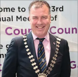  ??  ?? Cllr Michael Whelan, the new cathaoirle­ach of New Ross Municipal District.