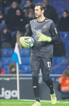  ?? FOTO: PEP MORATA ?? Diego López renovó hasta 2021, pero podría acabar marchándos­e al Celta