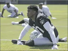  ?? BEN MARGOT — ASSOCIATED PRESS ?? Raiders rookie Obi Melifonwu was lost for the season after hip surgery.