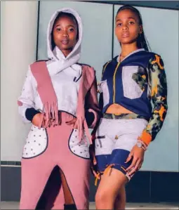  ?? ?? Modern Tswana fashion models