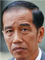  ??  ?? Indonesian President Joko Widodo