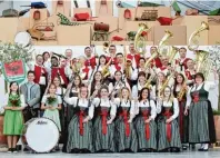  ?? Foto: mdam ?? Ein Hoch auf die Blasmusik! Die Jedesheime­r Musikanten feiern heuer vom 4. bis 6. Mai ihren 325. Geburtstag.