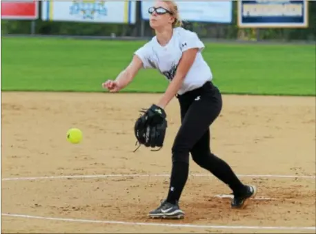  ?? SAM STEWART — DIGITAL FIRST MEDIA ?? Ridley pitcher Leigh Ann Jenkins and her fellow seniors saw their season — and careers — end in Wednesday’s 7-0 loss to Spring-Ford in a District 1 Class 6A second-round clash.