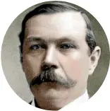  ??  ?? Arthur Conan Doyle allegedly communicat­ed with Violet May Cottrell a few days after his death, according to the Napier medium.