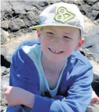  ??  ?? Saul on the beach at North Berwick during a holiday in Scotland in the summer of 2014