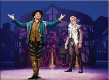  ?? JEREMY DANIEL ?? Rob McClure (left) and Adam Pascal in “Something Rotten!,” which plays the Fox Theatre April 17-22.