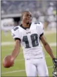  ??  ?? Eagles’ Jeremy Maclin is expected to play Sunday against the Giants.