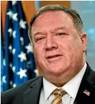  ??  ?? United States Secretary of State Mike Pompeo.