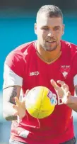  ??  ?? Lance Franklin.