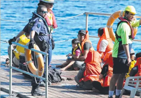  ??  ?? There is no ‘‘humanising’’ of the asylum seeker story, merely dehumanisi­ng