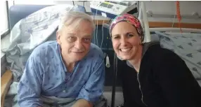  ?? (Courtesy) ?? ROMAN GRENSHPAN with Nahva Follman, who donated the kidney that saved his life.