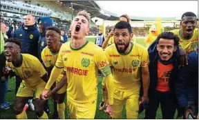  ??  ?? Le FC Nantes entre dans le Top 10 de la Ligue 1 après cette victoire à domicile.