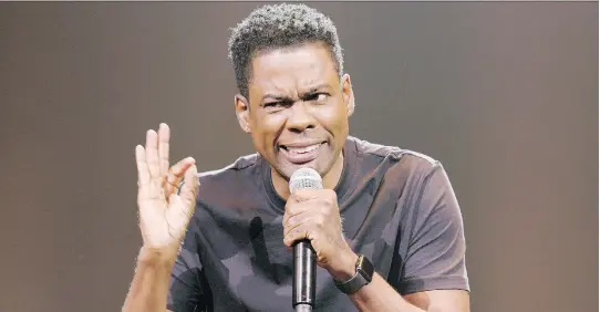  ?? NETFLIX ?? Comedian Chris Rock opted for an understate­d approach in his new Netflix special, Tamborine, which features a more personal and intimate style of performanc­e.