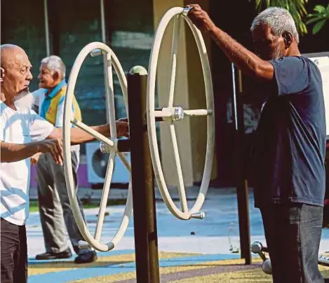  ?? FILE PIC ?? Elderly residents having their recreation­al time at an old folks home in 2019. The National Policy for Older Persons’ (2011) Plan of Action needs to be reviewed because the situation on the ground has changed, especially because of the Covid-19 pandemic.