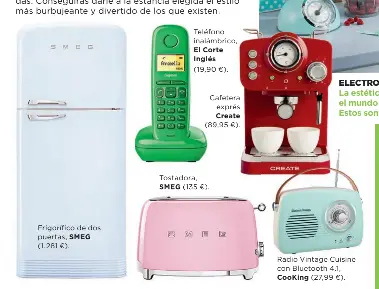 Tostadora smeg best sale el corte inglés