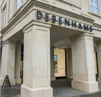  ?? Pic: Paul Gillis ?? Debenhams’ store in Southgate Place is closing