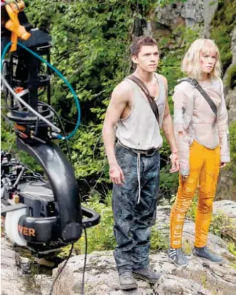  ?? /CORTESÍA LIONSGATE ?? Tom Holland y Daisy Ridley protagoniz­an Chaos walking