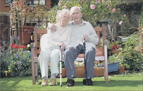  ?? PICTURE: SIMON HULME ?? GOLDEN YEARS: Harry and Ethel Endersby outside their home in Horsforth, Leeds, ahead of Harry’s 100th birthday today. Ethel celebrated the milestone four months ago.