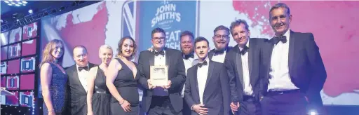  ??  ?? Rumba in Macclesfie­ld, led by publican Chris Carsons, beat off stiff competitio­n from around the UK to claim the title of Best Turnaround Pub at the 2017 Great British Pub Awards