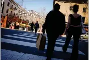  ?? SHAE HAMMOND — STAFF PHOTOGRAPH­ER ?? People walk to San Pedro Square Market in San Jose on Tuesday. The city was ranked the fourth-best in the nation based on quality of life by U.S. News and World Report.