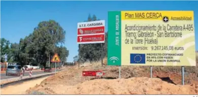  ?? H. I. ?? Imagen de archivo de una de las obras en las carreteras de titularida­d autonómica.