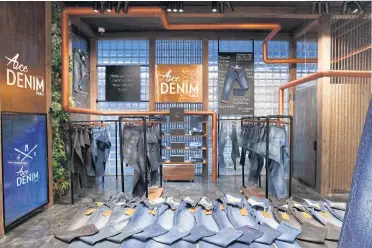  ??  ?? Ace Denim collection at King Power Mahanakhon.