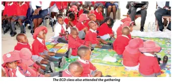  ??  ?? The ECD class also attended the gathering