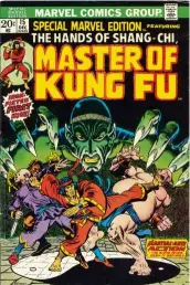  ??  ?? (below) shang-chi made his debut in 1973’s Special Marvel Edition.