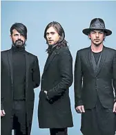  ??  ?? 30 Seconds to Mars. Esta banda estadounid­ense subirá al escenario para ofrecer a los presentes un show con sus mejores éxitos musicales.