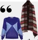  ??  ?? FROM TOP: CAPE BY ISABEL MARANT, AVAILABLE AT NET- A- PORTER; SWEATSHIRT BY JOHANNA HO; SNEAKER BY CÉLINE