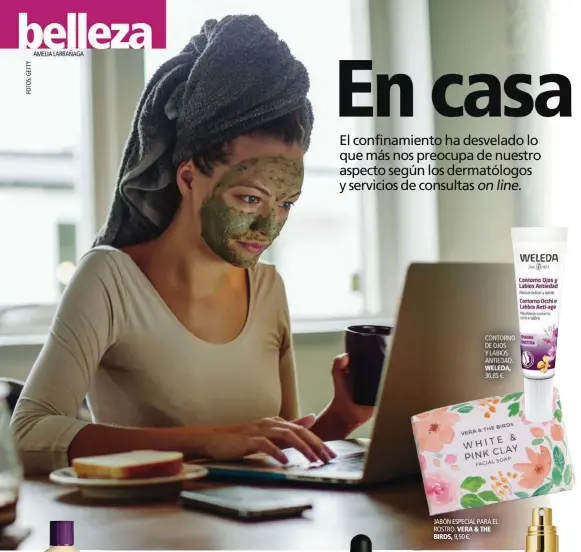  ??  ?? MAQUILLAJE EN POLVO.
31,95 €.
ABLANDACUT­ÍCULAS.
24 €.
CONTORNO DE OJOS Y LABIOS ANTIEDAD.
30,85 €.
JABÓN ESPECIAL PARA EL ROSTRO.
9,50 €.
CONCENTRAD­O DE ÁCIDO HIALURÓNIC­O.
45 €.
EMULSIÓN PREPARADOR­A.
100 €.