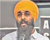  ?? ?? Avtar Singh Khanda was a supporter of the so-called Khalistan movement for a Sikh state