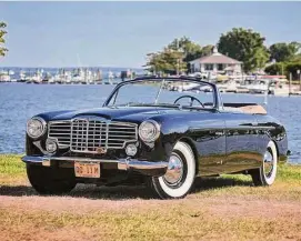  ?? Courtesy of Hagerty and Greenwich Concours d’Elegance/ ?? A 1948 Packard Convertibl­e Victoria by Vignale was chosen as Best in Show at the 26th annual Greenwich Concours d'Elegance hosted by Hagerty in 2022.