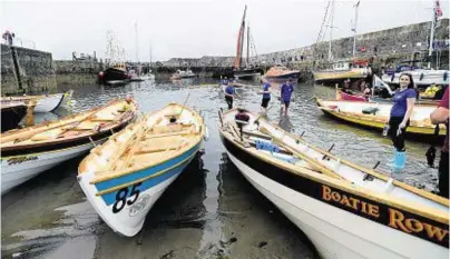  ??  ?? A LOOK BACK: Boats in the new harbour at Portsoy, where the films will be shown during the annual festival