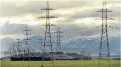  ?? PHOTO:STEPHEN JAQUIERY ?? Delivering . . . Stateowned transmissi­on company Transpower is seeking approval for a fiveyear maintenanc­e and upgrade programme. Pictured, power pylons leading from Lake Manapouri.