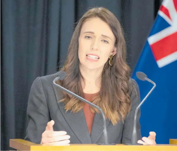  ?? ?? Primeminis­ter Jacinda Ardern