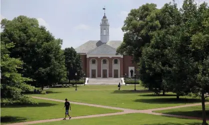  ?? Photograph: Patrick Semansky/AP ?? Johns Hopkins University’s Homewood campus in Baltimore.