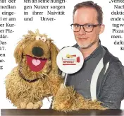  ?? FOTO: SWR/NIKOLAI DÖRLER ?? Comedian Martin Reinl war der Lockvogel und legte arglose Kunden am Pizza-automaten herein.